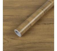 Hode Carta Pellicola Adesiva per Mobili Legno, Rivestimento Rotolo Plastica Laminato Adesivo, Carta da Parati Rivestire, Top Cucina Armadio Tavolo Muro Marrone Scuro 30x200cm