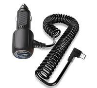 Hodeoo Doppia porta USB aggiornata per cavo di alimentazione GPS Garmin, cavo di alimentazione mini USB per Garmin GPS, compatibile con Garmin Nuvi, Dashcam, camper, Zumo e altri, senza dati sul