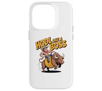 HODL Come un Boss Bitcoin Bull Custodia per iPhone 14 Pro