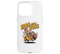 HODL Come un Boss Bitcoin Bull Custodia per iPhone 15 Pro Max