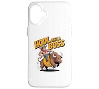 HODL Come un Boss Bitcoin Bull Custodia per iPhone 16 Plus