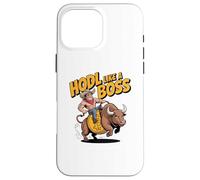 HODL Come un Boss Bitcoin Bull Custodia per iPhone 16 Pro Max
