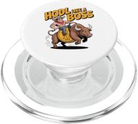 HODL Come un Boss Bitcoin Bull PopSockets PopGrip per MagSafe
