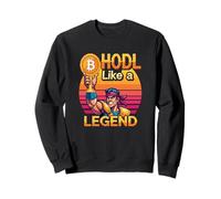 HODL Come Una Leggenda Forte mentalità ricchezza libertà Bitcoin Felpa
