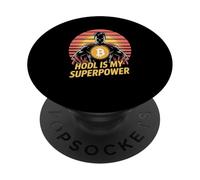 Hodl è il mio bitcoin di libertà mentale di forza superpotenza PopSockets PopGrip Adesivo