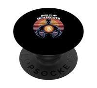 Hodl è il mio bitcoin di libertà mentale di forza superpotenza PopSockets PopGrip Adesivo