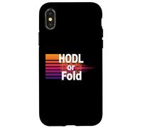 Hodl o fold stack sats mentalità libertà potere bitcoin Custodia per iPhone X/XS