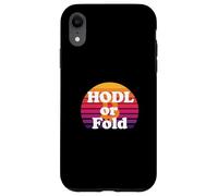 Hodl o fold stack sats mentalità libertà potere bitcoin Custodia per iPhone XR