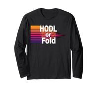HODL o Fold Stack sats mentalità libertà Potere Bitcoin Maglia a Manica