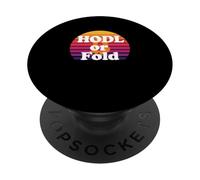 Hodl o fold stack sats mentalità libertà potere bitcoin PopSockets PopGrip Adesivo