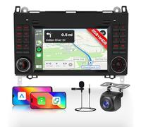 Hodozzy 2G 64G Android Autoradio per Mercedes Benz B200 Classe A B W169 W245 Viano Vito W639 Sprinter W906 W209 con Carplay Android Auto Wireless, 7 Pollici Touch Screen GPS WiFi, Bluetooth FM/RDS