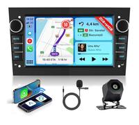 Hodozzy 2G 64G Android Autoradio per Opel Astra Antara Vectra Corsa Zafira Meriva Vivaro Combo Signum Tigra Twin Top Carplay Android Auto, Stereo 2 Din 7 Pollici Touchscreen GPS WiFi Bluetooth FM/RDS