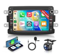 Hodozzy 2GB 64GB Android Autoradio per Renault Dacia Logan Dokker Duster Sandero Lodgy Captur Symbol Lada Xray Radio Carplay Android Auto, 7 Pollici Touchscreen GPS WiFi, Bluetooth FM/RDS Retromarcia