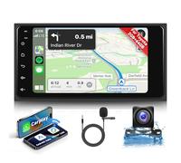 Hodozzy 2GB+64GB Android Autoradio per Toyota Hilux RAV4 Corolla Prado Land Cruiser con Wireless Carplay Android Auto, Auto Stereo 7 Pollici Touchscreen GPS WiFi Bluetooth FM/RDS Radio per Toyota