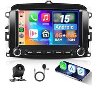 Hodozzy 4G+64G Android Autoradio per Fiat 500L 2013-2019 Radio Carplay Android Auto Wireless, 2 Din Schermo 9 Pollici Touch Screen Stereo GPS Navigatore WiFi Bluetooth DSP FM RDS Canbus Retromarcia