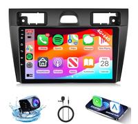 Hodozzy 4G+64G Android Autoradio Per Ford Fiesta 2006-2011 Wireless Carplay Android Auto, 9 Pollici Touch Screen Stereo Auto 2 Din GPS Navigazione, WiFi, Bluetooth, DSP, FM/RDS+Retrocamera