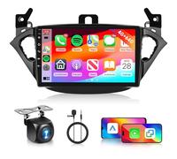 Hodozzy 4GB+64GB Android Autoradio per Opel Corsa 2015-2019/Opel Adam 2013-2016 Carplay Android Auto Wireless, 9 Pollici Touch Screen Auto Stereo 2 Din GPS WiFi, Bluetooth, DSP, FM/RDS+Retrocamera