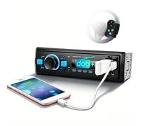 Hodozzy DAB+/DAB Autoradio 1 Din Audio Digitale Bluetooth Musica Stereo Autoradio 12V Lettore MP3 con USB/TF/SD/AUX/EQ/FM Radio/SWC