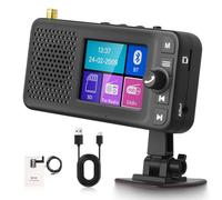 Hodozzy Portatile Radio DAB/DAB+ Altoparlante FM e Bluetooth Colori Display da 2,4 Pollici, digitale Ricaricabile Type-C per la Riproduzione Radio con Altoparlanti Stereo, supporto SD/AUX