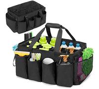 HODRANT Organizer per Caddy per La Pulizia Extra-large con Pad Robusto e Maniglie, Borsa per La Pulizia dei Prodotti, Solo Borsa (Nero)