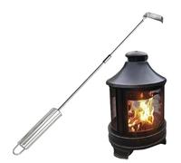Hoe Rastrello Di Cenere Griglia - Strumento Per In Acciaio Inossidabile, Detergente Per Stufa A Legna | Rastrello Resistente Al Calore Allungato Per La Rimozione Di Ceneri Per Esterni Bbq Fossa