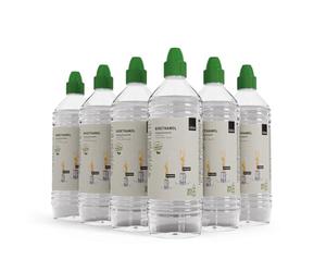 höfats - bioetanolo liquido per SPIN 900 | 1200 - etanolo senza fumo e fuliggine - 6X 1 litro - accessori per Spin 900 | 1200 e Bio-Burner, il camino da tavolo per uso interno ed esterno