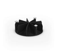 höfats - Moon 45 Airstream - per una fiamma stabile e uniforme anche in caso di vento, grazie al flusso d'aria ottimizzato grazie all'efficiente flusso d'aria, facile da montare, accessori per