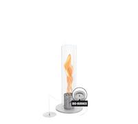 höfats - Spin 900 grigio NUOVO modello con durata prolungata grazie all'innovativa tecnologia di combustione - Camino a bioetanolo liquido, fuoco da tavolo in acciaio inox, camino da tavolo caldo per