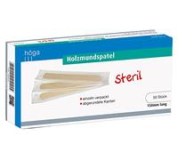 Höga Abbassalingua in legno, Sterili, lunghezza 150 mm, 50 pezzi