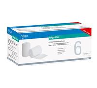 Höga Flex 6 cm x 4 m, bendaggio di compressione, privo di lattice, Natura bianco, 10 pezzi per confezione, confezione 1er (1 x 10 pezzo)