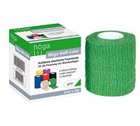Höga-Haft-Color - Benda elastica autoadesiva, 6 cm x 4 m, confezione da 2 (2 x 1 pezzo), colore: Verde