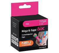 Höga-K-Tape-Silk - Nastro kinesiologico in seta, 5 cm x 5 m, colore: Rosa