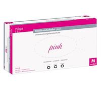Höga Pharm Nitrilhandschuhe rosa, misura media, guanti monouso in Vinile, sterile, 1 pacchetto (1 x 100 pz)