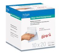 Höga Steril-impacchi, sterilizzato Mullkompressen - 10 x 20 cm - 25 x 2 Pezzi, asettica, 8-per catene della bicicletta a, it 14079 - tipo 17