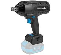 Högert Technik Avvitatore a percussione senza spazzole senza fili, 18 V, 1000 Nm, coppia di rottura 1300 Nm, manico quadrato da 3/4", illuminazione a LED, 3 velocità, senza batteria, protezione