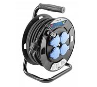 Högert Technik Avvolgicavo Elettrico Prolunga con isolamento in gomma, 20 m HT1E720