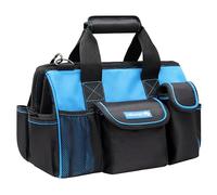 Högert Technik - Borsa porta attrezzi vuota (39 x 21,5 x 27 cm), multifunzione professionale, impermeabile, borsa per attrezzi in poliestere 600D, borsa per attrezzi con 17 tasche esterne e 8 tasche