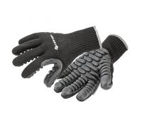 Högert Technik BROL - Guanti protettivi anti-vibrazione rivestiti in PU nero, misura 10, assorbono gli urti, resistenti all'abrasione, ideali per lavorare con attrezzi pesanti