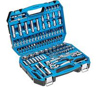 Högert Technik - Cassetta Attrezzi, Set Attrezzi, Valigetta Attrezzi, Kit Attrezzi, Chiavi a Bussola, Punte e Accessori, Acciaio Cr-V, Meccanismo a Cricchetto con 72 Denti - HT1R432, 112 Pezzi