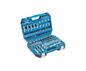 Högert Technik - Cassetta Attrezzi, Set Attrezzi, Valigetta Attrezzi, Kit Attrezzi, Chiavi a Bussola, Punte e Accessori, Acciaio Cr-V, Meccanismo a Cricchetto con 72 Denti - HT1R432, 112 Pezzi