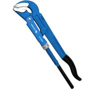 Högert Technik - Chiave inglese regolabile per tubi 45° 430mm / 1-1/2" - Chiave di regolazione per lavori idraulici e di montaggio - Chiave regolabile Pinza per tubi - in acciaio CrV