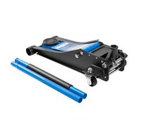 HÖGERT TECHNIK Cric idraulico 2,5T - Cric idraulico piatto, altezza di sollevamento 72 - 505 mm, compatto e leggero, struttura in acciaio, ruote e valvola di sicurezza, sollevatore auto per auto