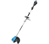 HÖGERT TECHNIK Decespugliatore a batteria 18V brushless, tagliabordi con testina a filo e lama, decespugliatore senza fili per erba, infestanti e vegetazione fitta in giardino