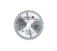 Högert Technik - Disco da taglio in metallo duro 216x48Tx30 - Adatto per il taglio di vari materiali in legno massiccio e legno