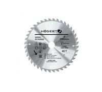 Högert Technik - Disco da taglio in metallo duro 255x40Tx30 - Adatto per il taglio di vari materiali in legno massiccio e legno