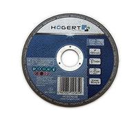 Högert Technik disco da taglio metallo 125 mm, extrasottile 1,0 mm, per acciaio e inox, foro 22,23 mm, taglio preciso senza bave, EN 12413, blu/grigio, 1 pezzo