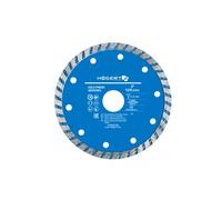 Högert Technik - Disco diamantato Turbo 125 mm - Il disco diamantato è progettato per il taglio delle piastrelle di ceramica e per il taglio delle superfici dei materiali da costruzione