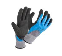Högert Technik FILS 3/4 - Guanti protettivi rivestiti in nitrile in schiuma di nitrile blu/grigio/nero, taglia 8, resistenti all'abrasione, ideali per lavori di precisione