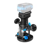 HÖGERT TECHNIK Fresatrice Verticale a Batteria Brushless 18V 3 in 1 a Bordo Lucidatrice Dritta a Tuffo 8000-26000 RPM 55mm Profondità di Fresatura 6mm Pinza LED OneAccuSystem, senza batteria inclusa