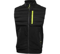 Högert Technik - Gilet softshell da uomo nero Gilet da lavoro outdoor Antivento Idrorepellente Traspirante Con cappuccio Tasche con cerniera Elementi riflettenti